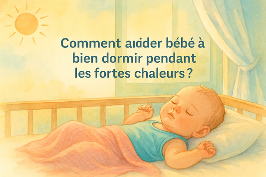 Bébé dort paisiblement dans une chambre d’été, sous une couverture légère et respirante