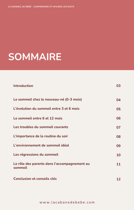 Ebook - LE SOMMEIL DE BÉBÉ Comprendre et apaiser les nuits