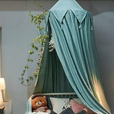 Voile léger du Ciel de Lit Bébé en Mousseline Soie - Brise Verte™ offrant une protection tout en restant respirant.