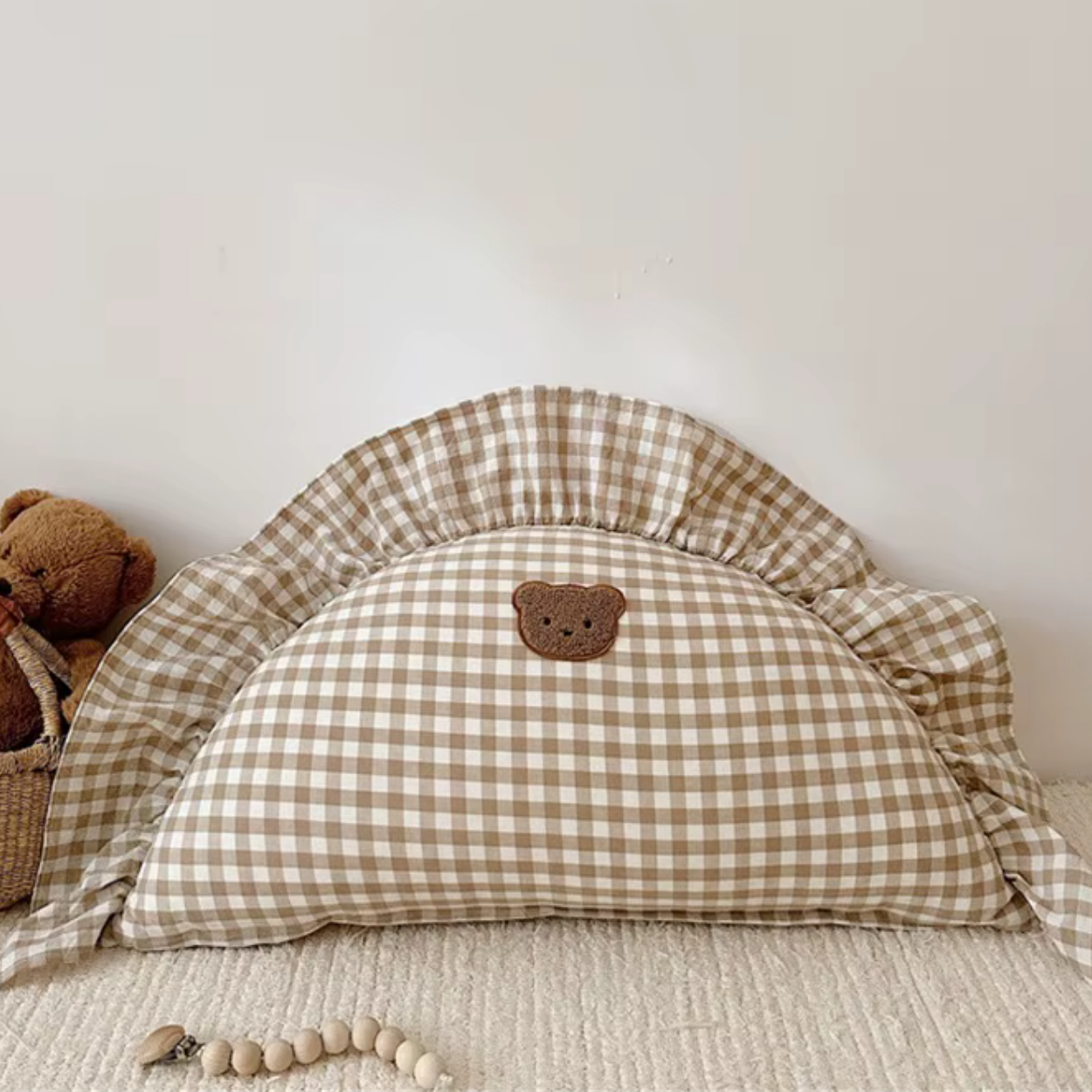 Gros plan sur Coussin Bebe Deco _BabyKudde - Ours