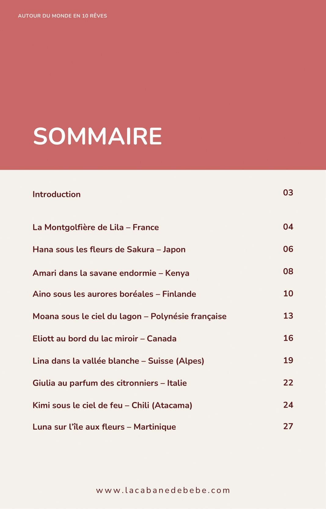 Ebook - AUTOUR DU MONDE EN 10 RÊVES