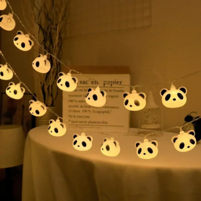 Guirlande Lumineuse Led Chambre Enfant en forme Panda féeriques.