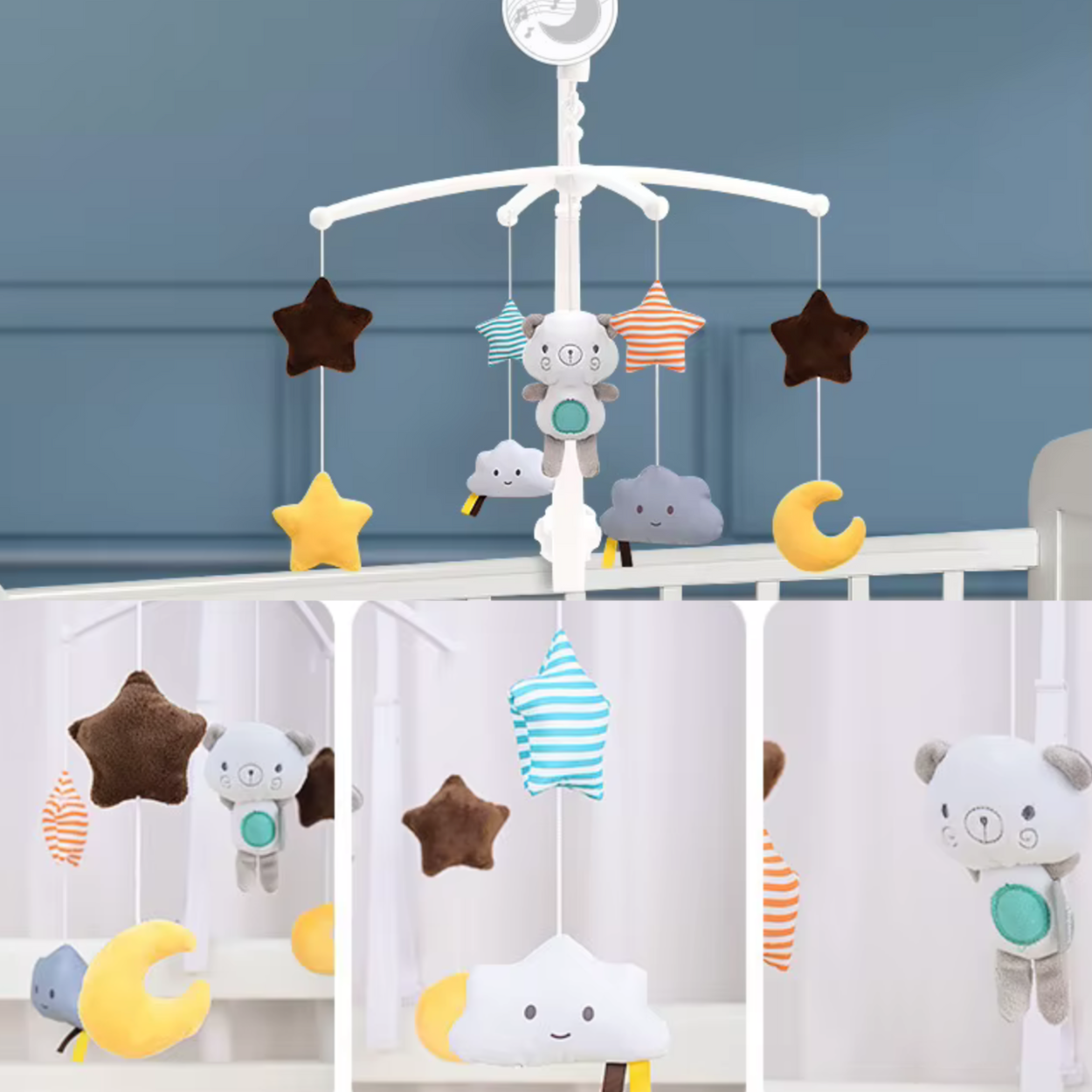 gros plans sur les jouet du Mobile Bebe Ourson_Doubalou