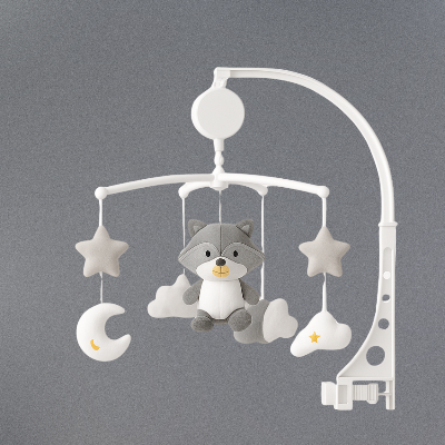 Gros plan sur les éléments du Mobile Bebe Raton Laveur-Noctacoon™