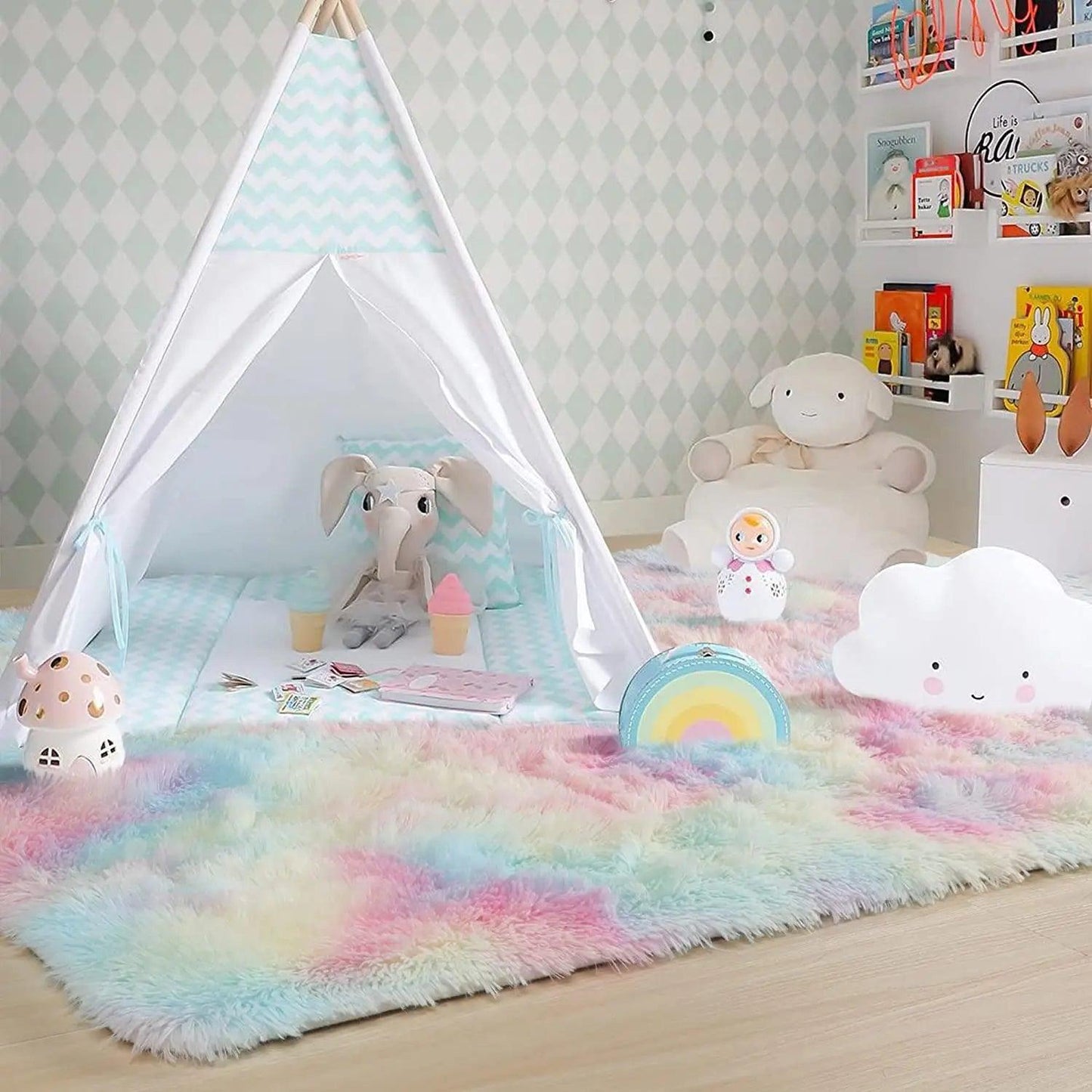 Tapis chambre enfant - HairyRugs - Arcenciel™