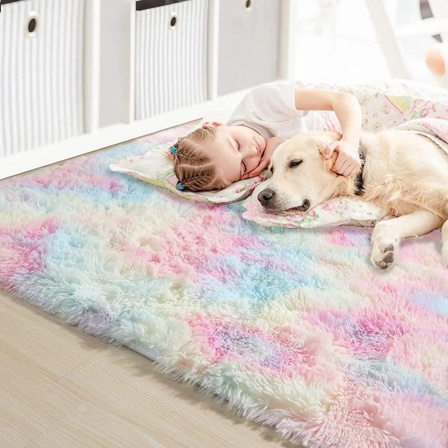 Tapis chambre enfant - HairyRugs - Arcenciel™