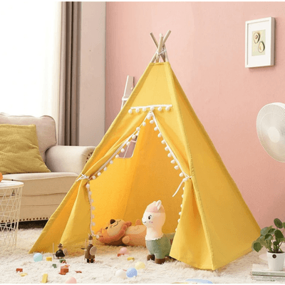Tipi enfant jaune__Wi__apportant_une_touche_chaleureuse_et_ludique_a_la_chambre_d_enfant
