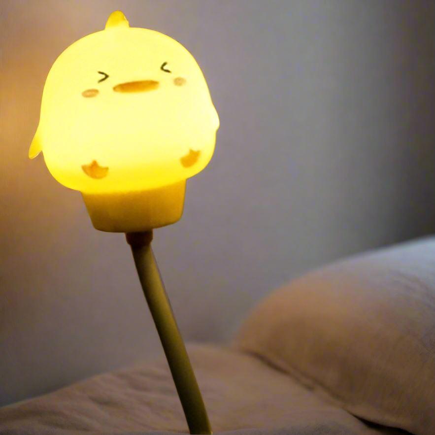 Gros plan sur la tête du canard de la VEILLEUSE BEBE LED USB│Canard-SweetDream™
