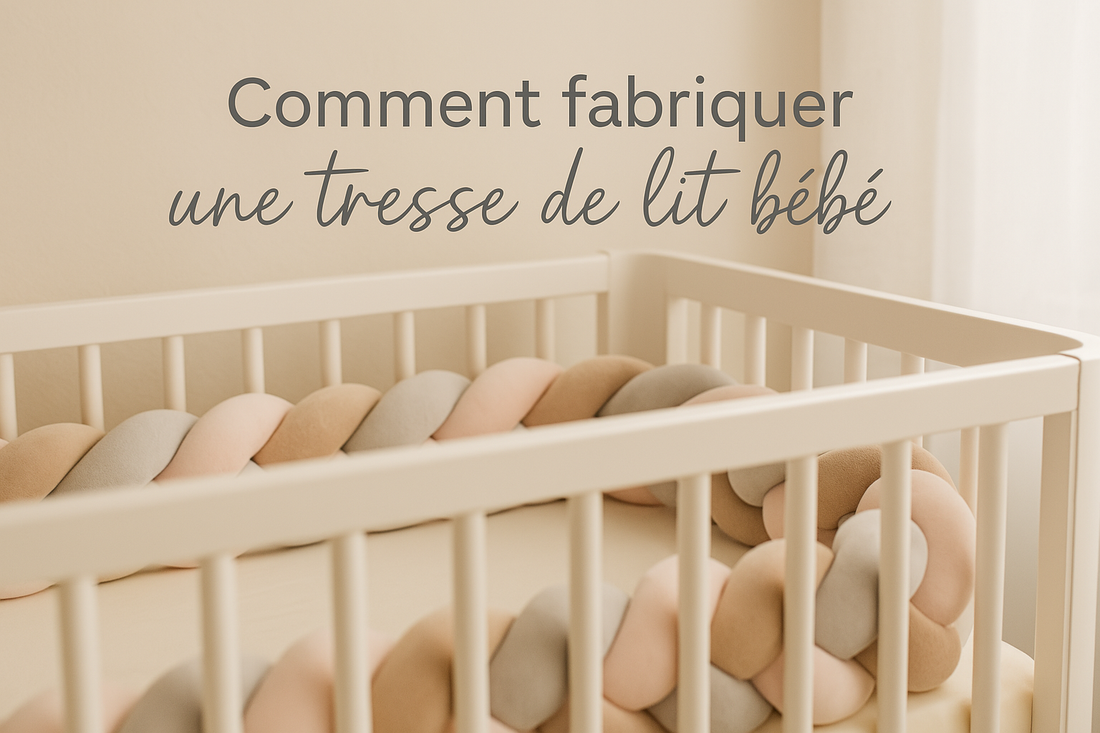 Berceau avec une tresse de lit bébé fait main