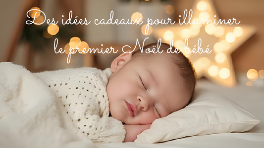 bébé endormi ambiance Noël douce premier Noël