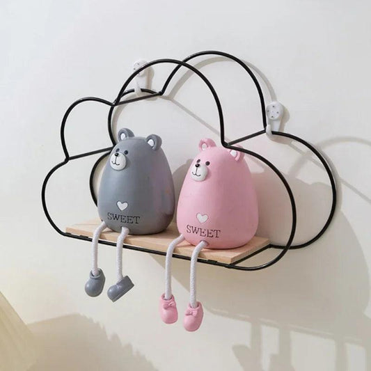 Presentation Etagère Enfant │ KidWallShelf™ - Noir - Exposition jouets