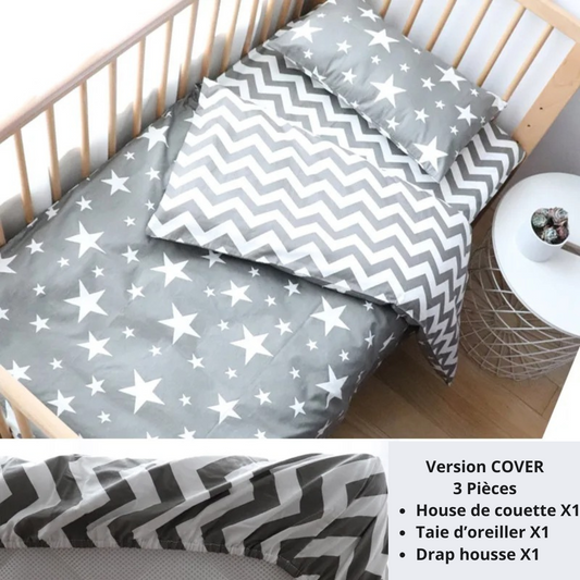 Parure de Lit Enfant Coton│LumiStar™-Version COVER - Drap housse