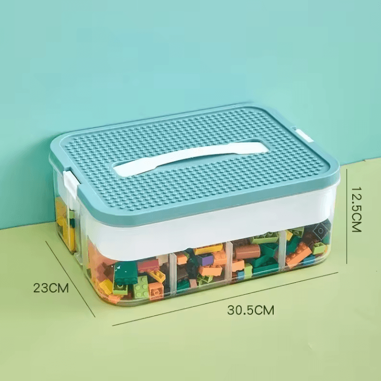 Dimension Rangement jouet enfant - TidyBox™-_1_Etage_Vert-_23X30_5x12_50