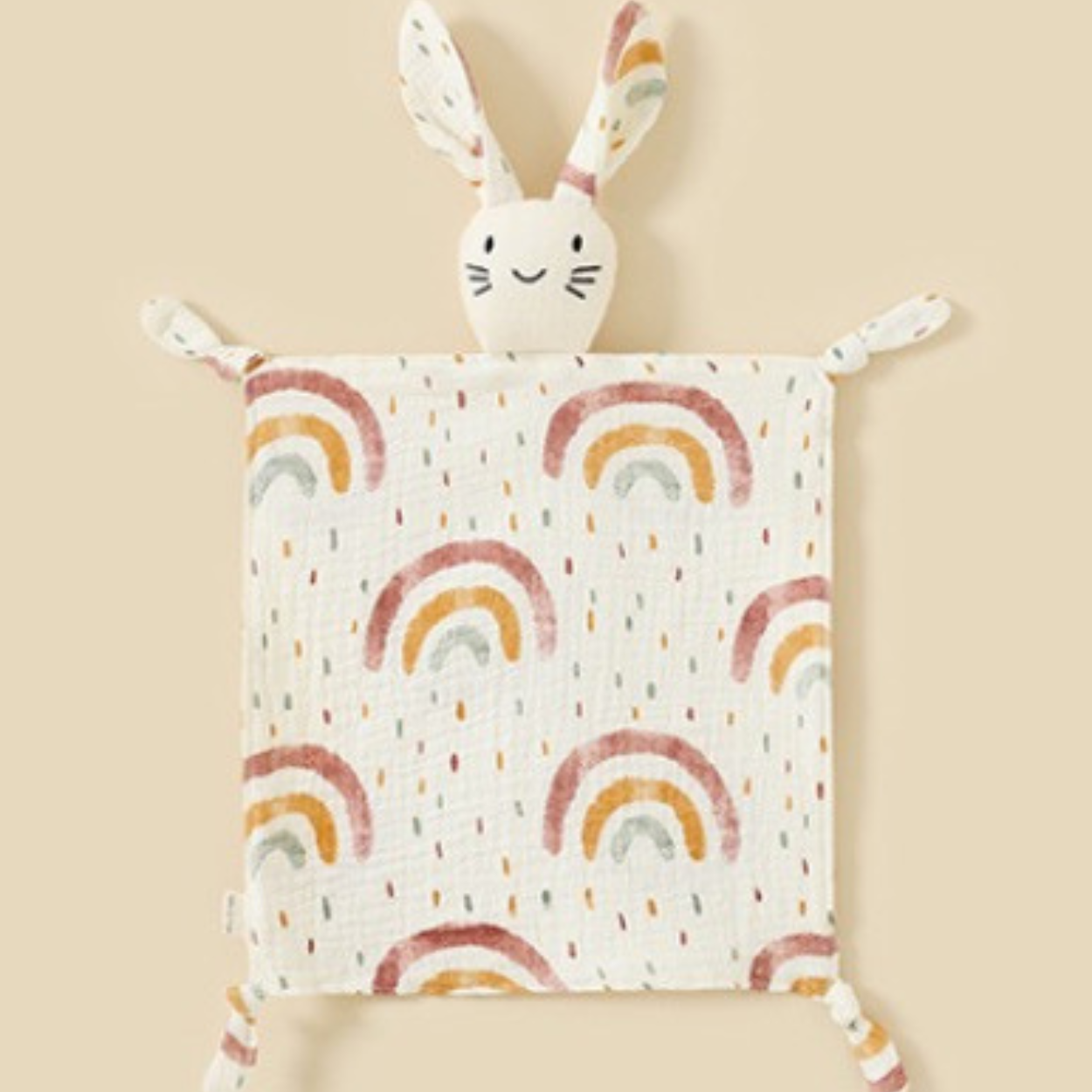 Doudou bebe motif arc-en-ciel2ArcEnLange™