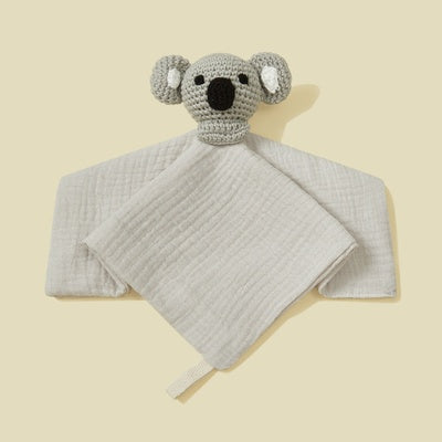 doudou pour bébé au crochet gris