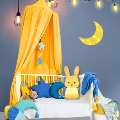 Ciel de Lit Bébé Jaune │ BoutonDor™