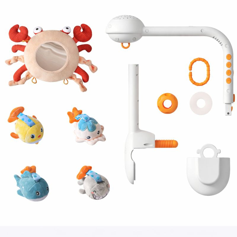 mobile bébé avec veilleuse KaniLumi™ contenu du colis et éléments inclus