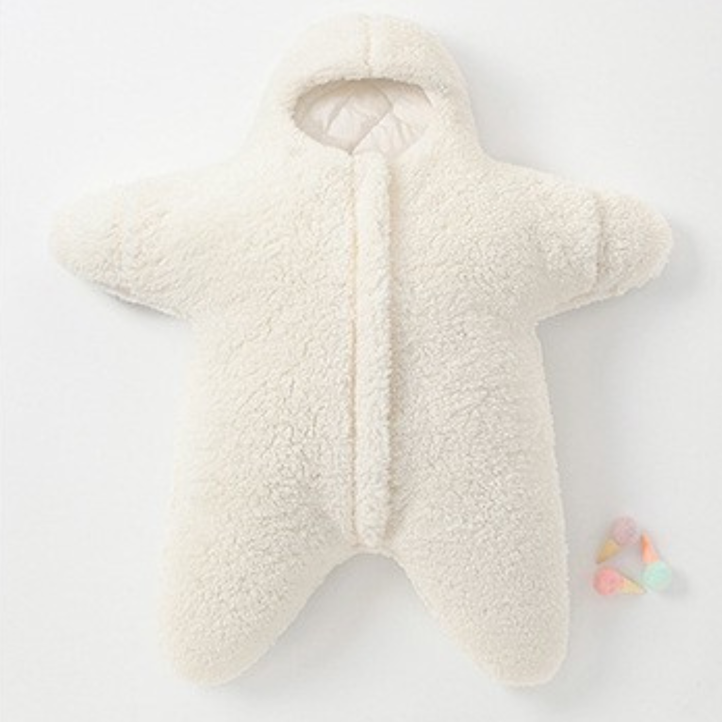 nid d’ange bebe doublé en sherpa blanc