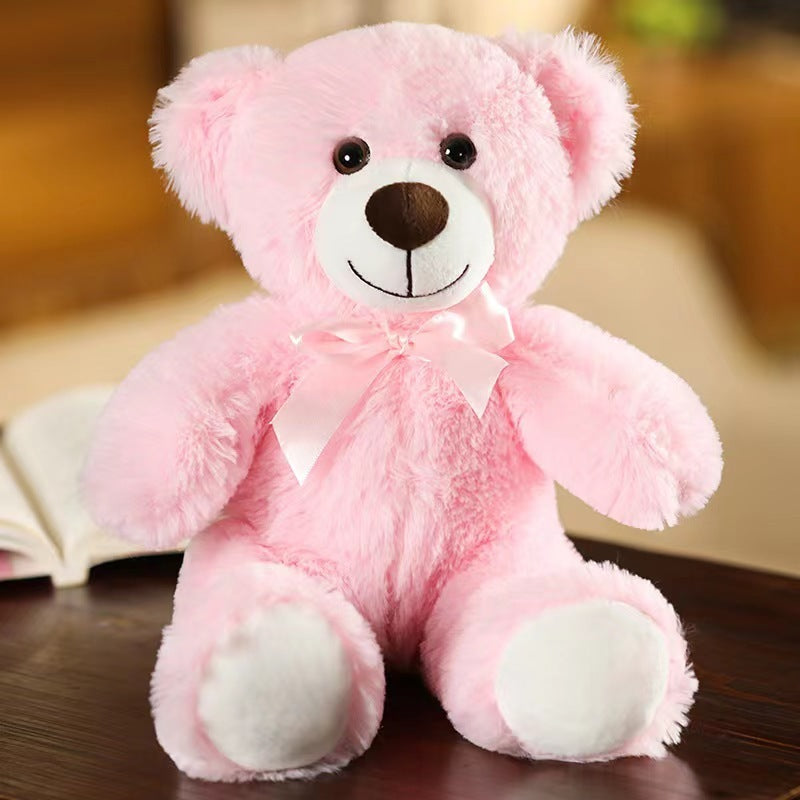 Ours en peluche bebe pour dormir CalmiOurs rose doux et rassurant