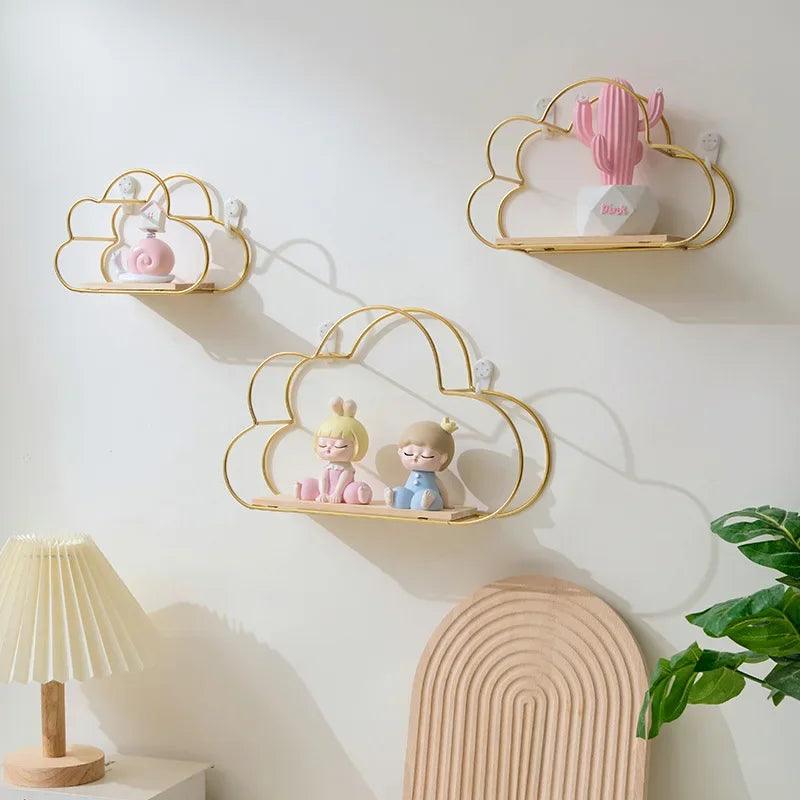 Étagères Enfant - KidWallShelf™ - Trois dimensions Or sur un mur 